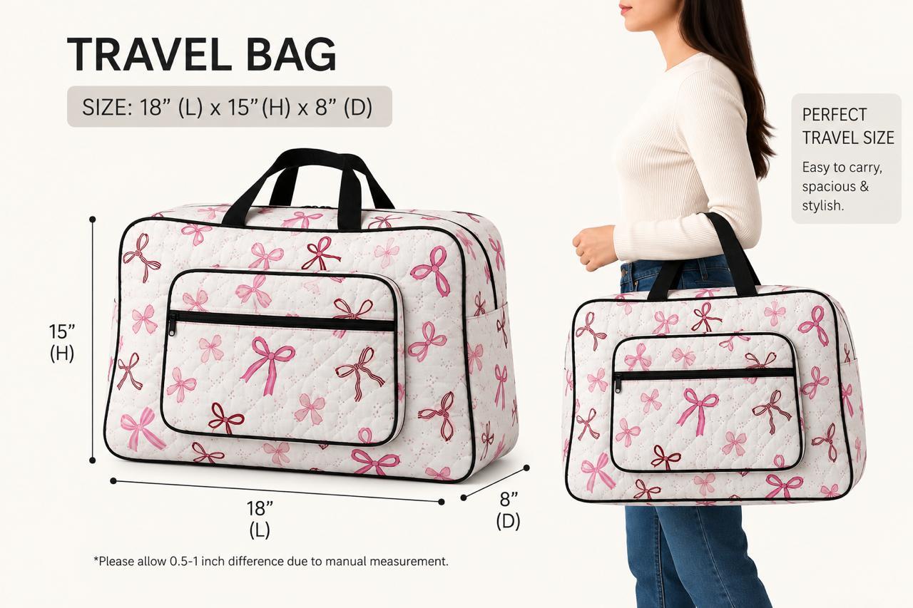 Premium quilted shopping bag & Travel Bag – Large Foldable Storage Bag