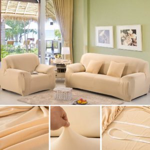 Fitted  Sofa Cover – Skin Colour