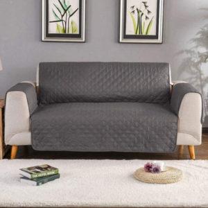 Easy Going Quilted Sofa Cover – Grey Colour