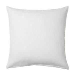 White Sofa/Bed Cushion for Home Decoration,14×14 inches .Filled with Ball Fiber Polyester (Pack of 1)