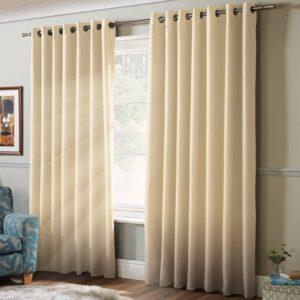 Window Curtain ,Plain Solid Color ,  Skin Colour, Pack of 1 (40×82 inch)