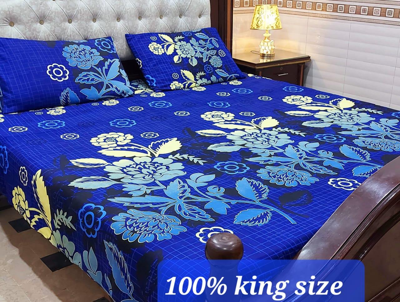 3 Piece Double Bed Sheet King Size