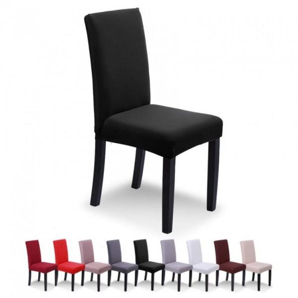 Dinning Table Chair Cover without arms, Dust resistant fabric, Washable- Black Colour