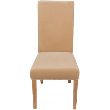 Dinning Table Chair Cover without arms, Dust resistant fabric, Washable- Skin Colour