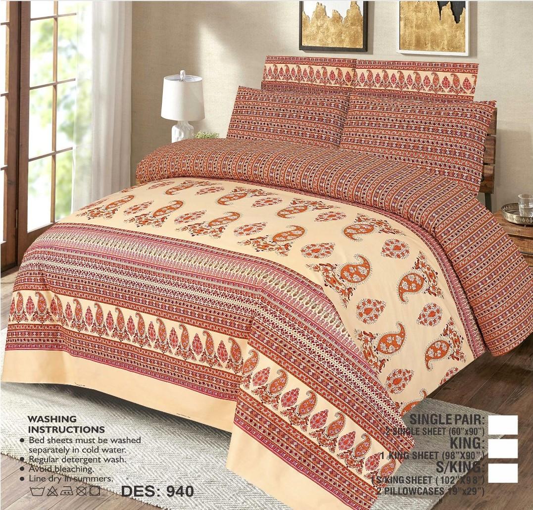 3 Piece Double Bed Sheet King Size