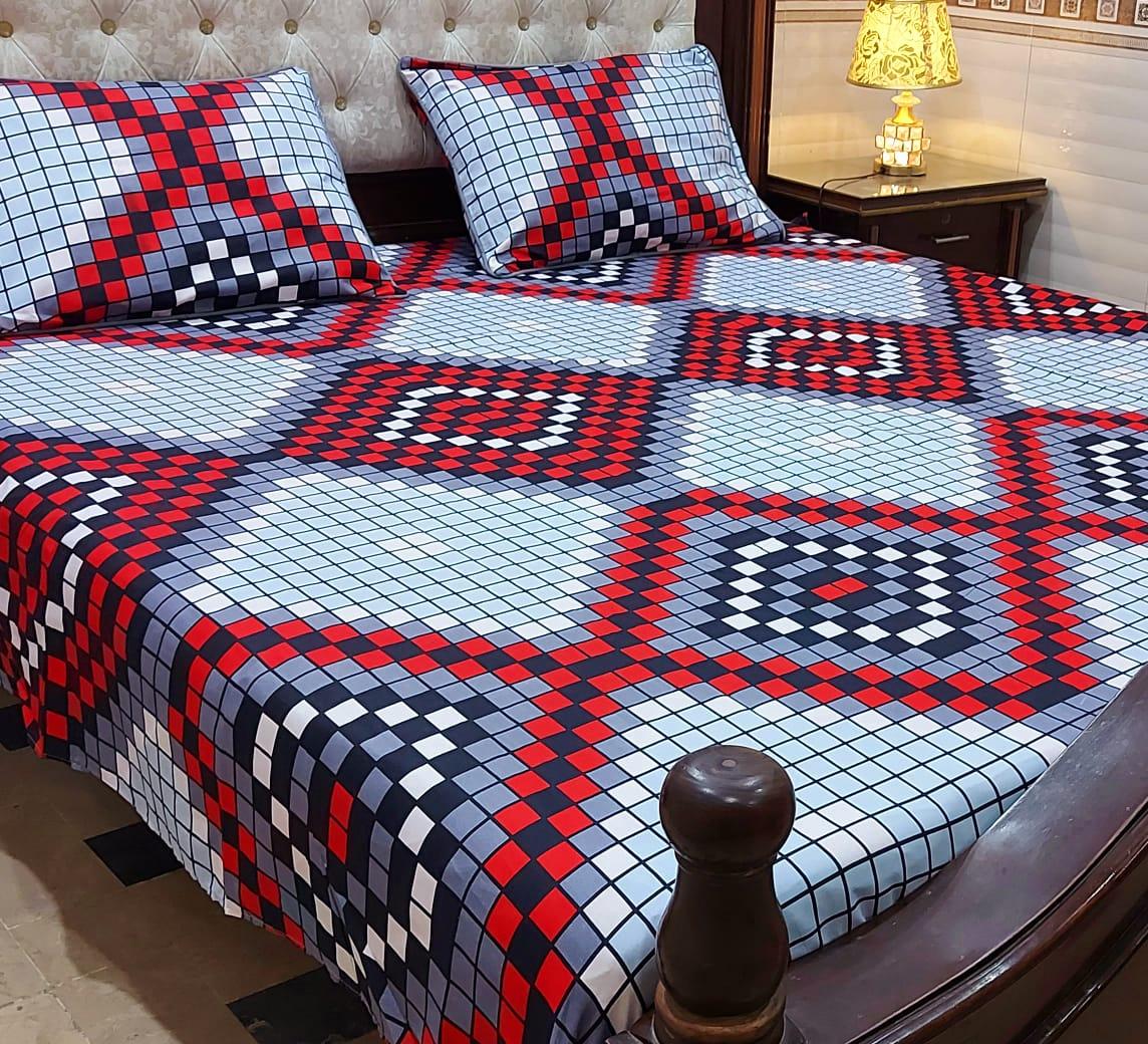 3 Piece Double Bed Sheet King Size